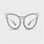 half-moon sunglasses image